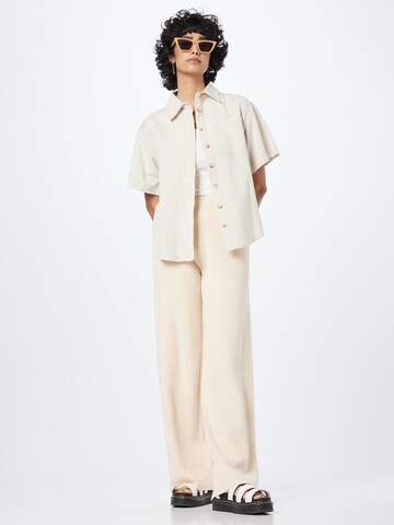 Wide Leg Pantalon Calvin Klein en beige