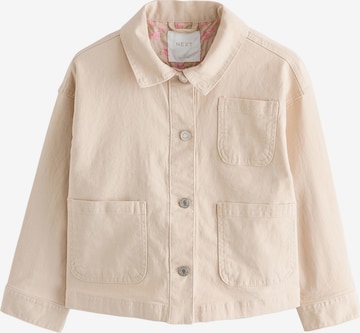 Next Välikausitakki värissä harmaa: etupuoli