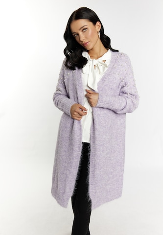 Cardigan faina en violet : devant