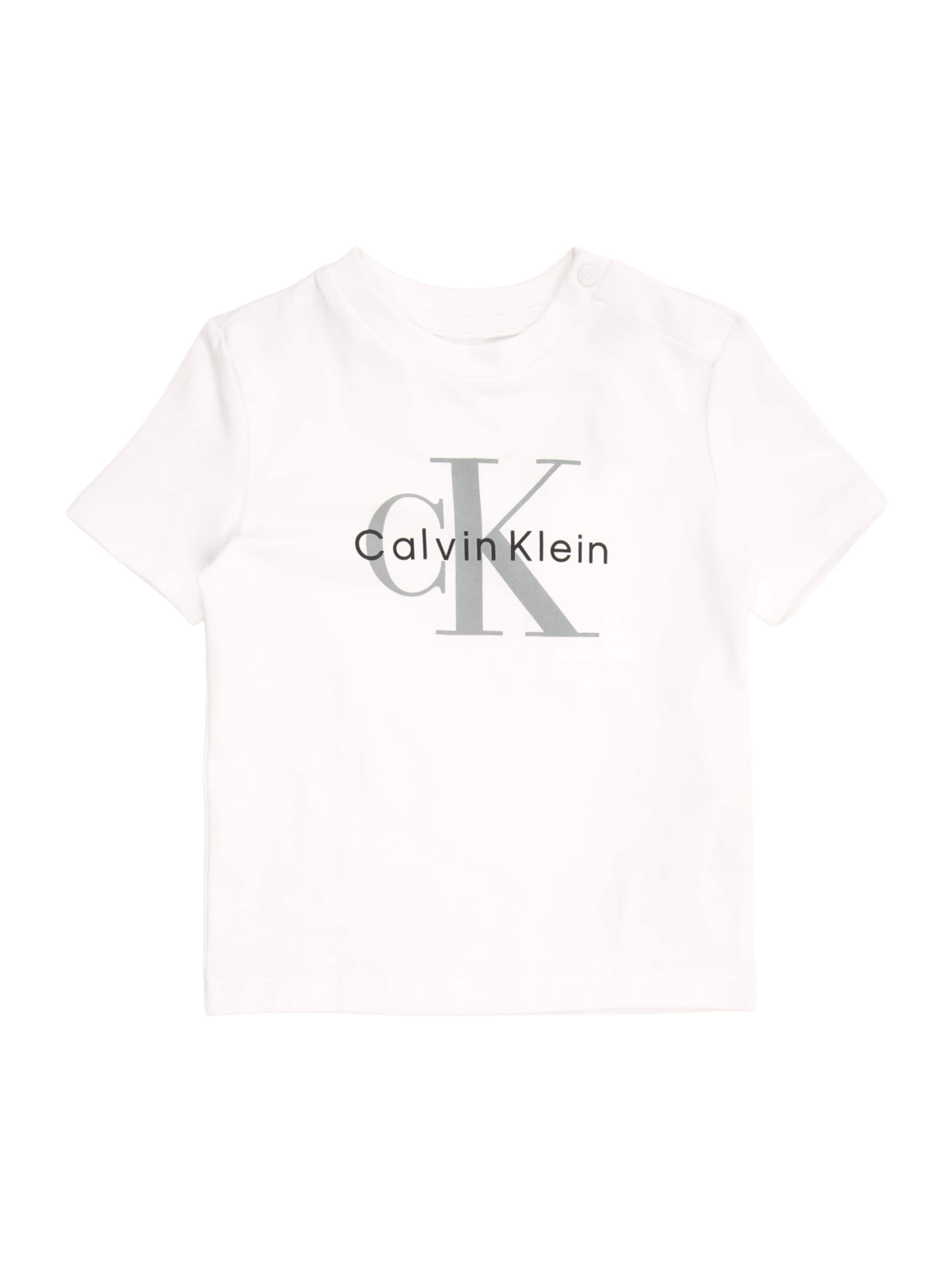 Calvin Klein Jeans Normální Tričko – bílá: přední strana