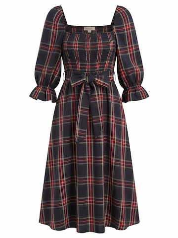 Cupshe Jurk 'Plaid' in Blauw: voorkant