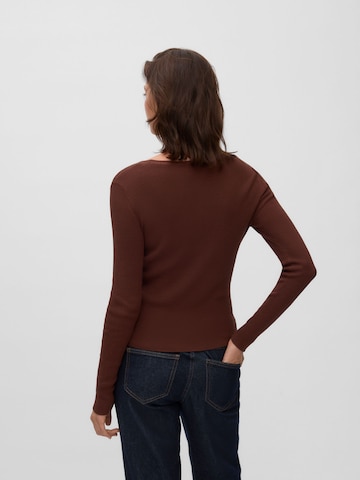 VERO MODA Knit cardigan 'VMEyma' in Brown