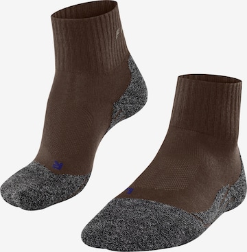 FALKE Sportsocken 'TK2 Explore Cool Short' in Braun: Vorderseite