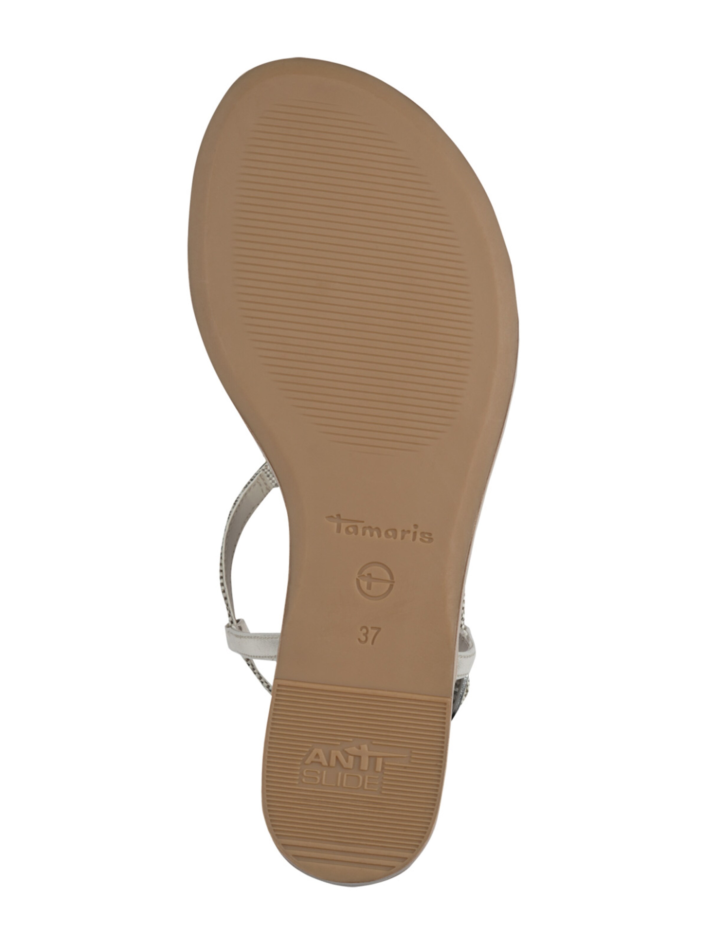 Tamaris Босоножки с ремешком в Серебристый