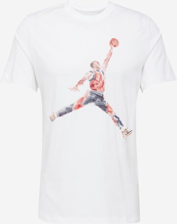 T-Shirt Jordan en blanc : devant