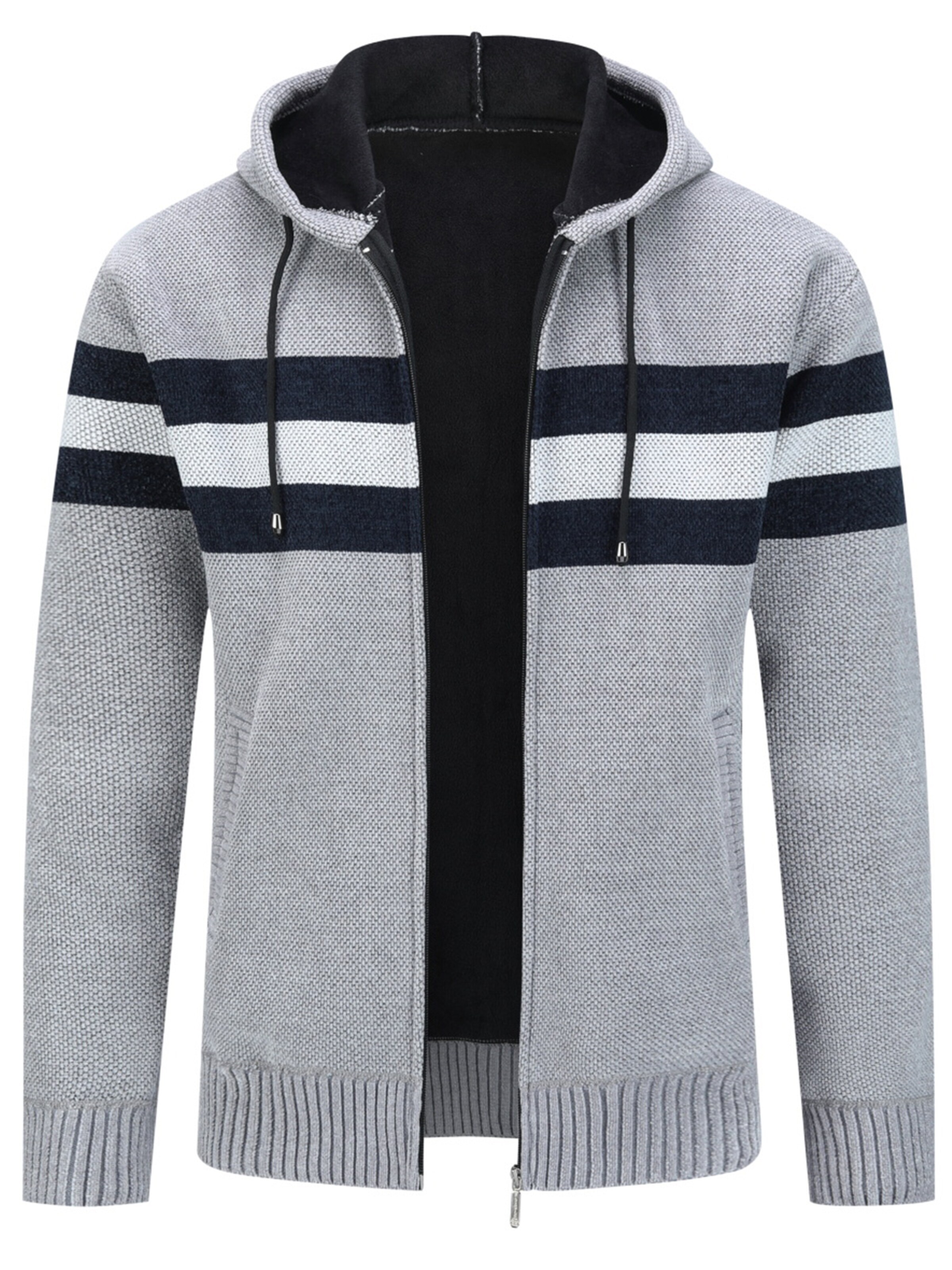 ALLTHEMEN Strickjacke 'Flausch'‌‌‌ in Grau