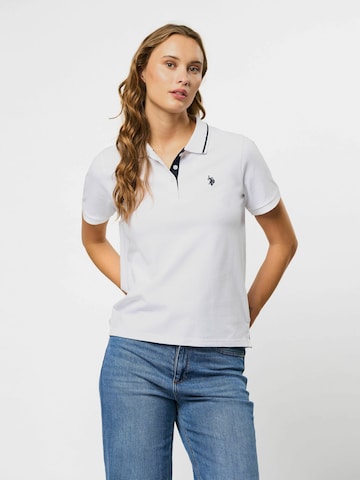 U.S. POLO ASSN. Poloshirt 'Holly' in Weiß: Vorderseite