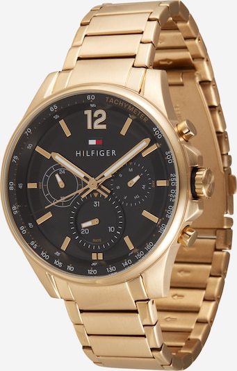 TOMMY HILFIGER Analog watch in Gold / Black / White, Item view