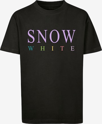 T-Shirt 'Snow White' F4NT4STIC en noir : devant