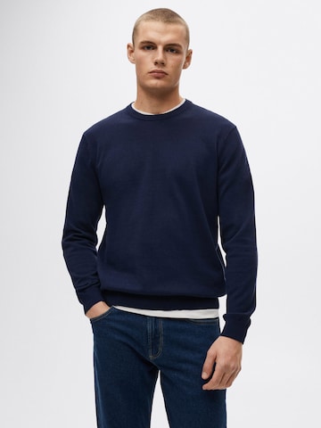 MANGO MAN Pullover 'Ten' in Blau: predná strana