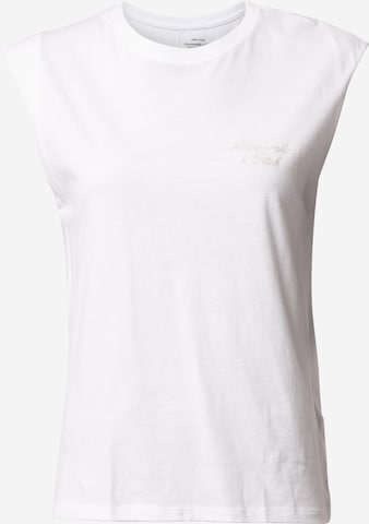 Abercrombie & Fitch Top in Wit: voorkant