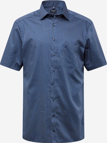 OLYMP - Regular Fit Camisa clássica em azul: frente