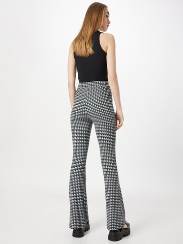 Colourful Rebel Flared Pants in Black