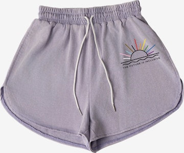GORHEY Loosefit Hose in Lila: Vorderseite