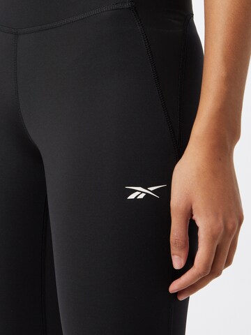 Reebok Skinny Spodnie sportowe 'Lux Perform' w kolorze czarny