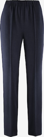 STEHMANN Slim fit Pleated Pants 'Helgi' in Blue: front