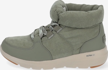 SKECHERS Lace-Up Ankle Boots in Green