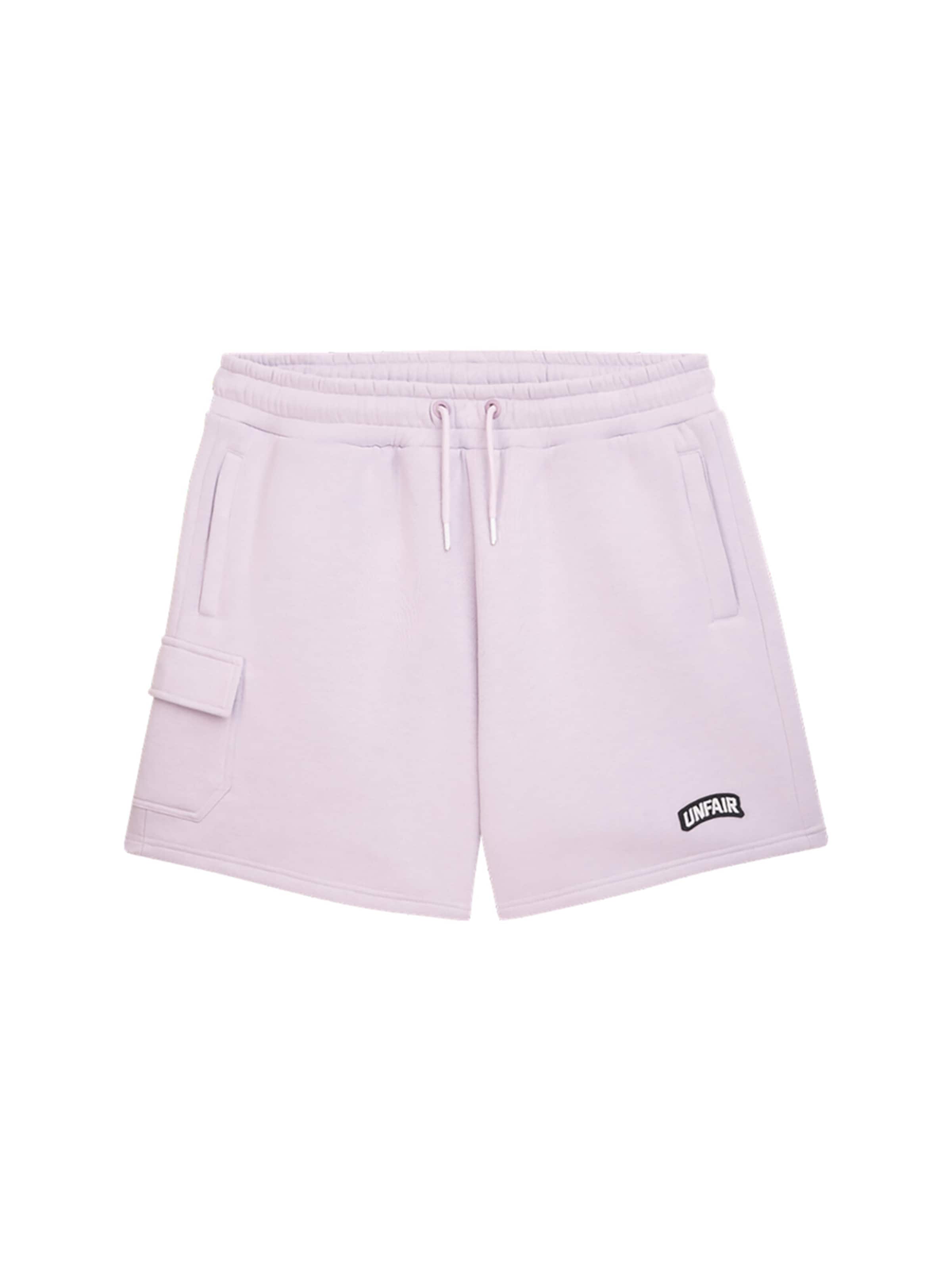 Unfair Athletics Loosefit Hose 'Permanent' in Lila: Vorderseite