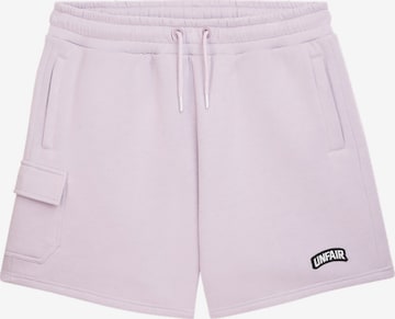 Unfair Athletics Loosefit Hose 'Permanent' in Lila: Vorderseite