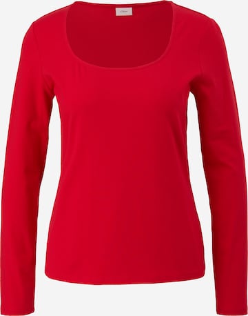 s.Oliver BLACK LABEL Shirt in Rood: voorkant