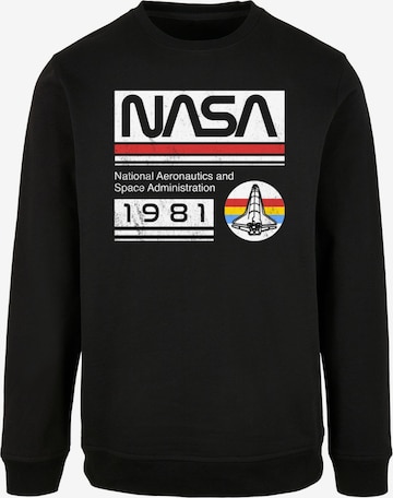 Merchcode Sweatshirt 'NASA - 1981' in Black: front