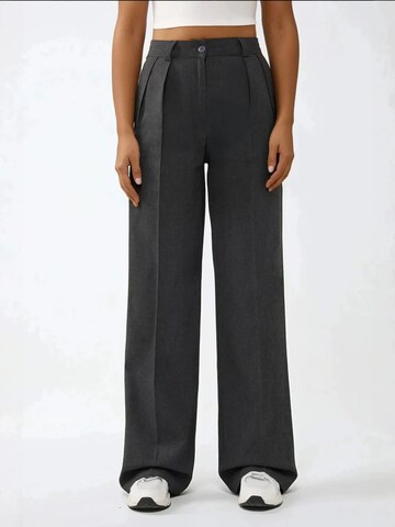 Pantalon à plis Hiccup en gris : devant