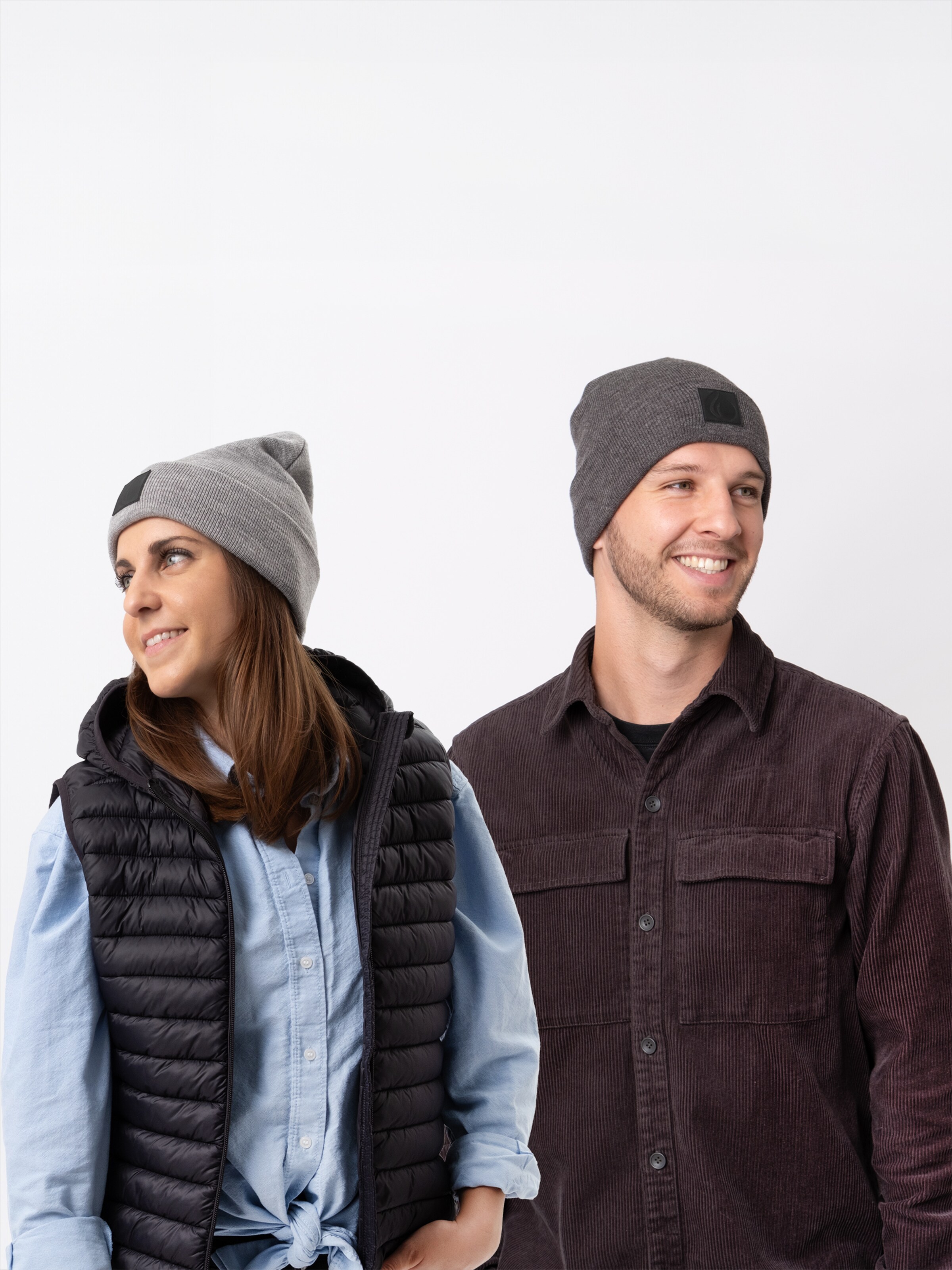 Bonnet 'Luca' Occulto en gris : devant