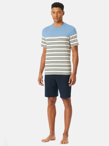SCHIESSER Shorty ' Casual Nightwear ' in Blau: Vorderseite