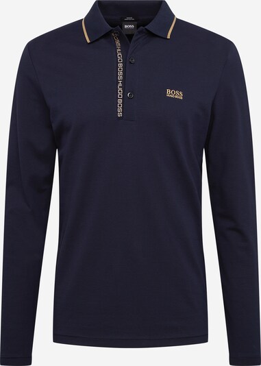 Tricou 'Pleesy 4' BOSS ATHLEISURE pe albastru închis / auriu, Vizualizare produs