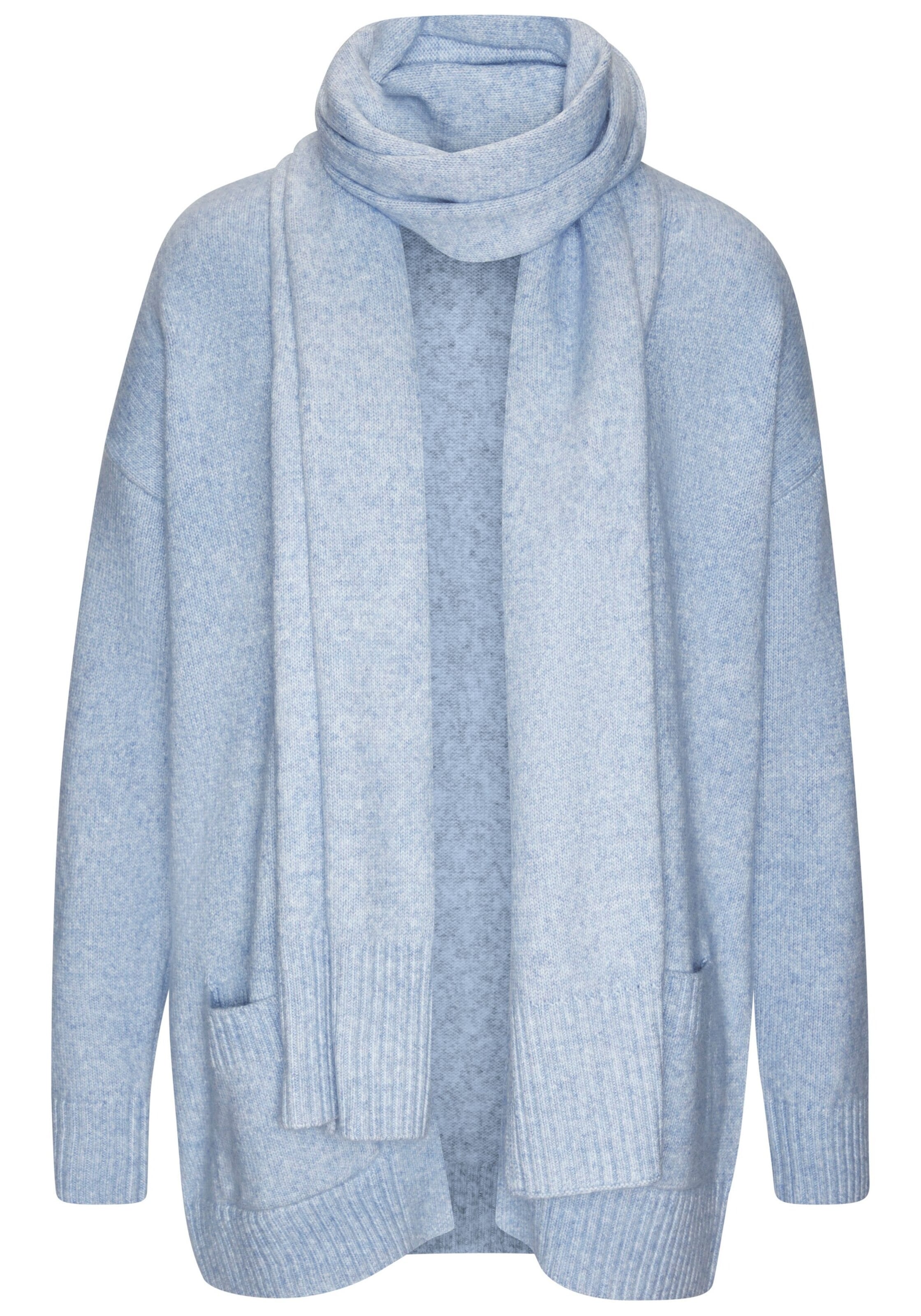 VIVANCE Вязаная кофта в Синий: спереди