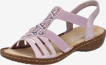 Rieker Sandal i rosa: framsida