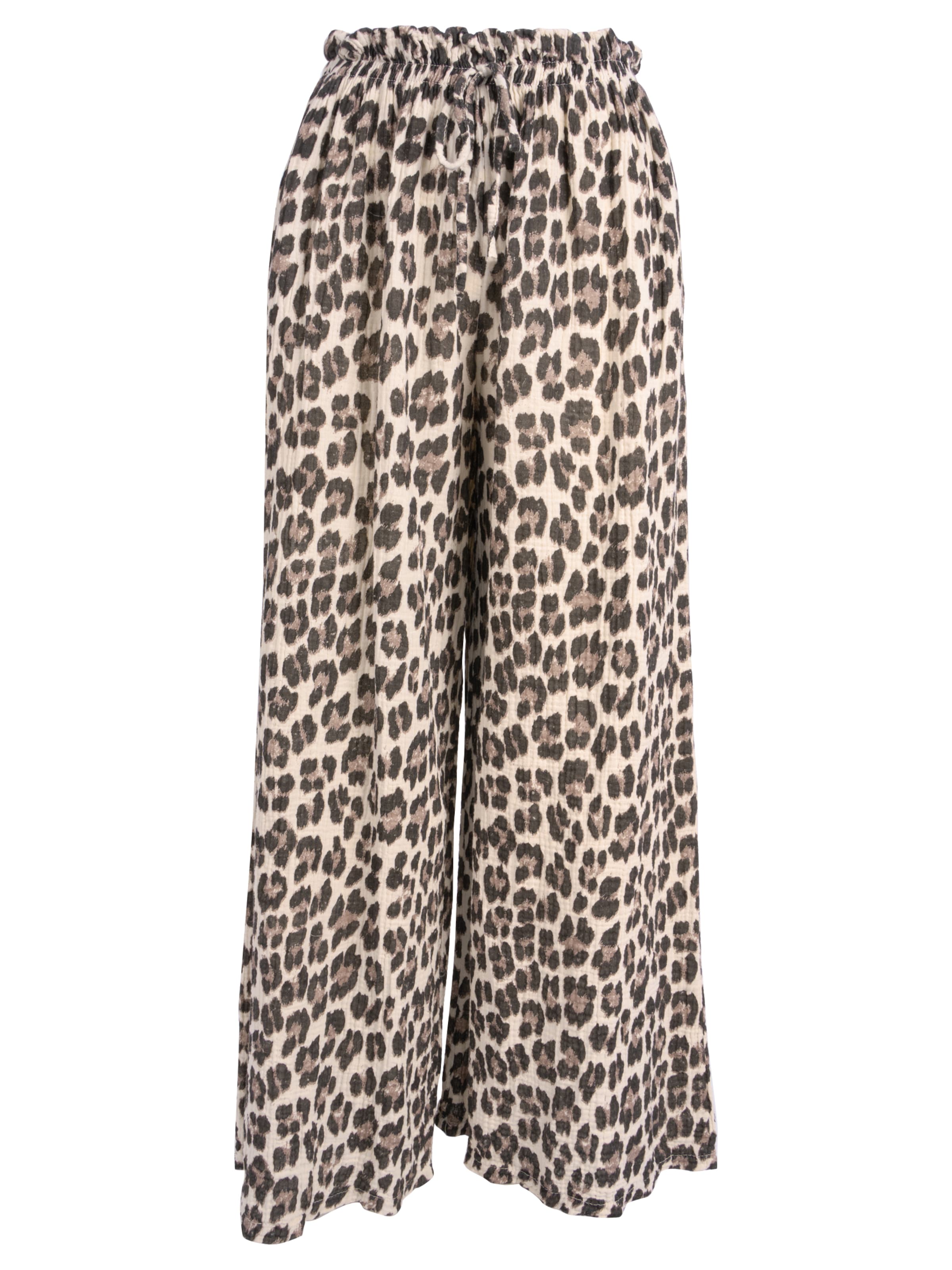 Wide Leg Pantalon 'Dani' Seasons of April en beige : devant