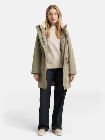 TOM TAILOR Winterparka in Grün