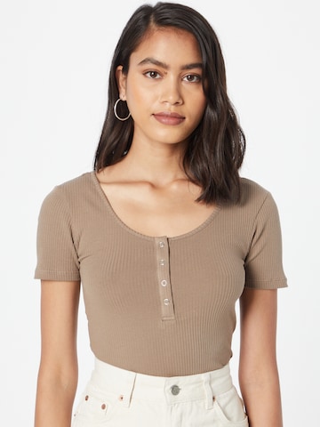 PIECES Paita 'PCKitte' värissä ruskea: etupuoli