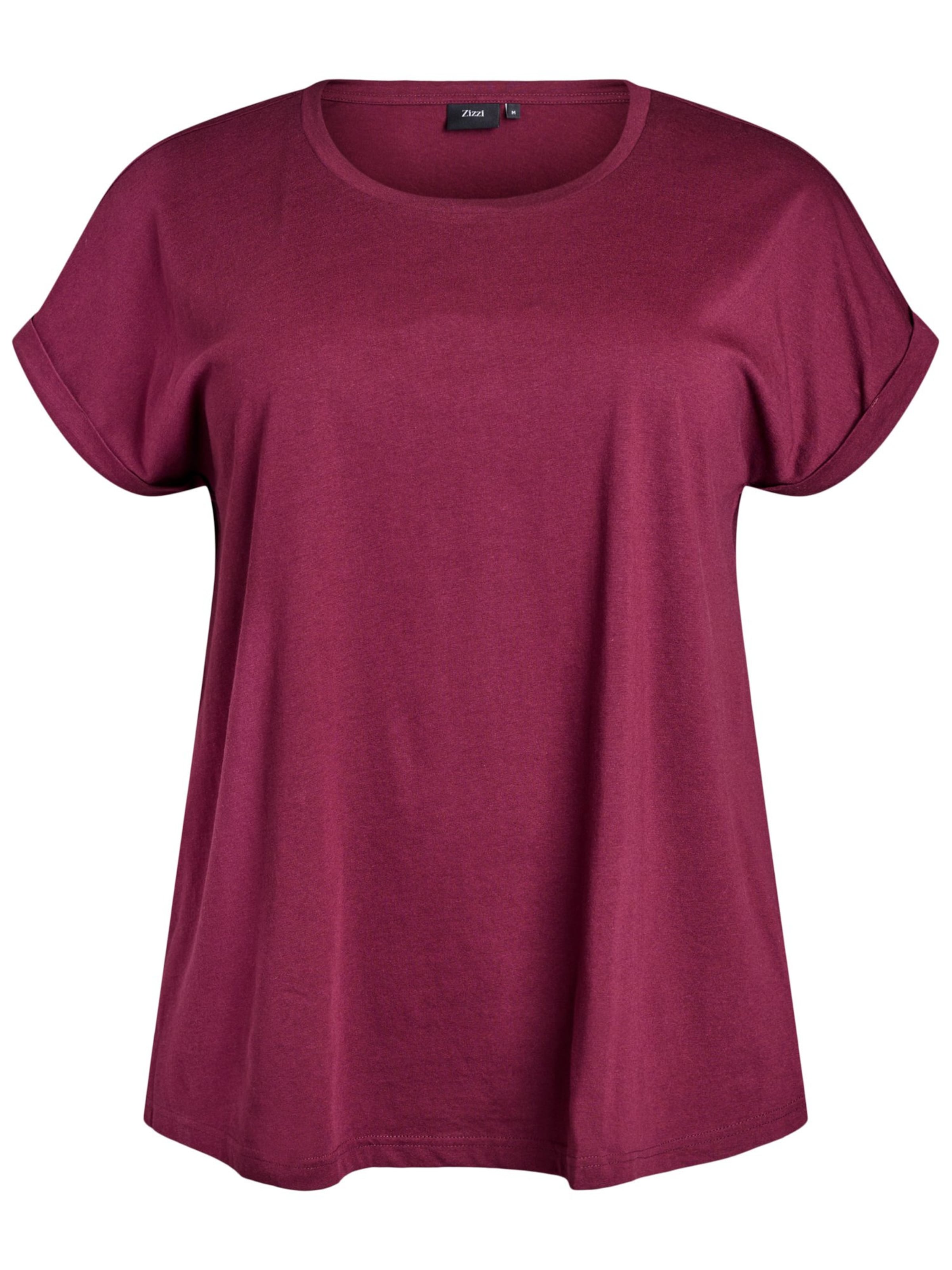 Zizzi T-Shirt 'MKatja' in Rot: Vorderseite