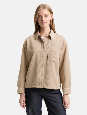 TOM TAILOR DENIM Блузка в Коричневый: спереди