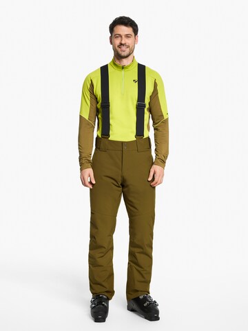 ZIENER Regular Workout Pants 'TAZLIN-Z' in Green: front