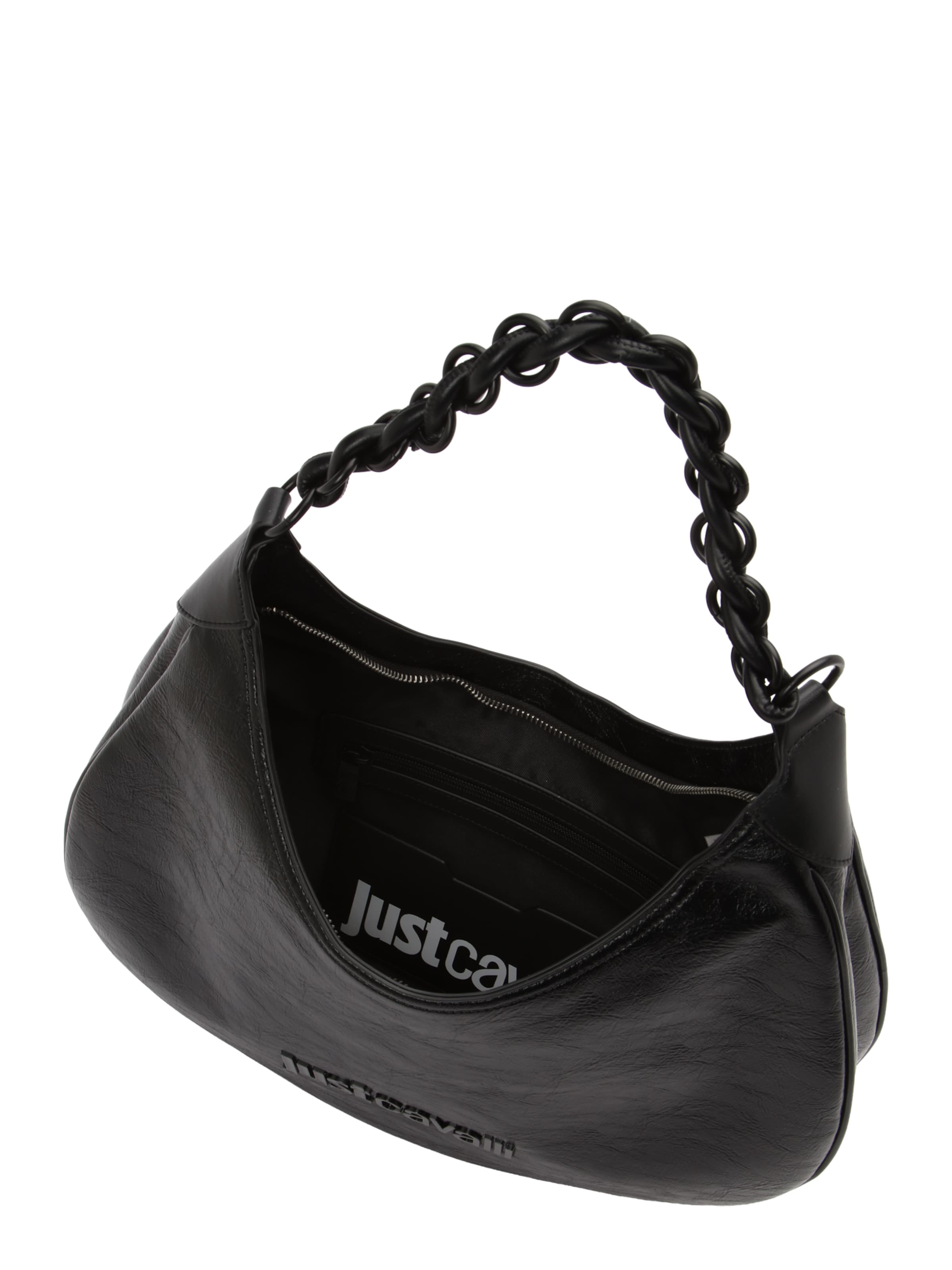 Just Cavalli Torba na ramię w kolorze czarny