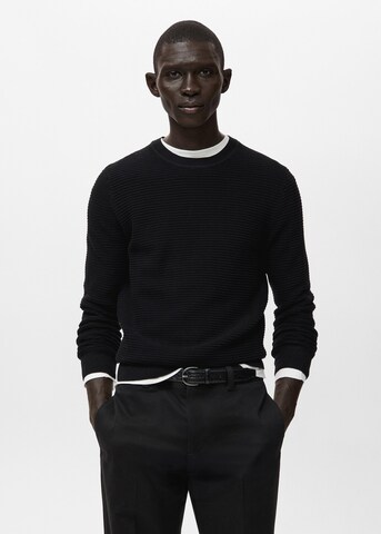 MANGO MAN Pullover 'Salas' in Schwarz: Vorderseite