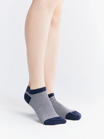Albero Natur Ankle Socks 'Bio-Baumwoll-Sneakersocken Unisex - 6er Pack' in Blue