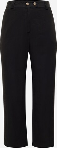 ONLY Carmakoma Wide leg Broek in Zwart: voorkant