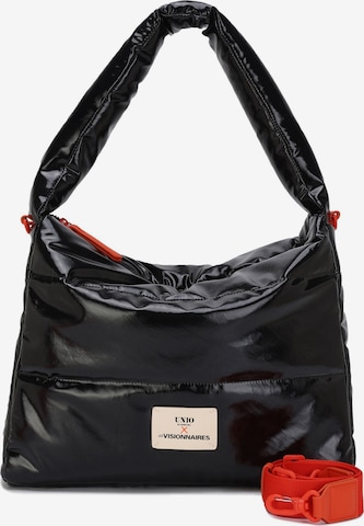 Borsa a spalla 'Unio Hobo' di Les Visionnaires in nero: frontale