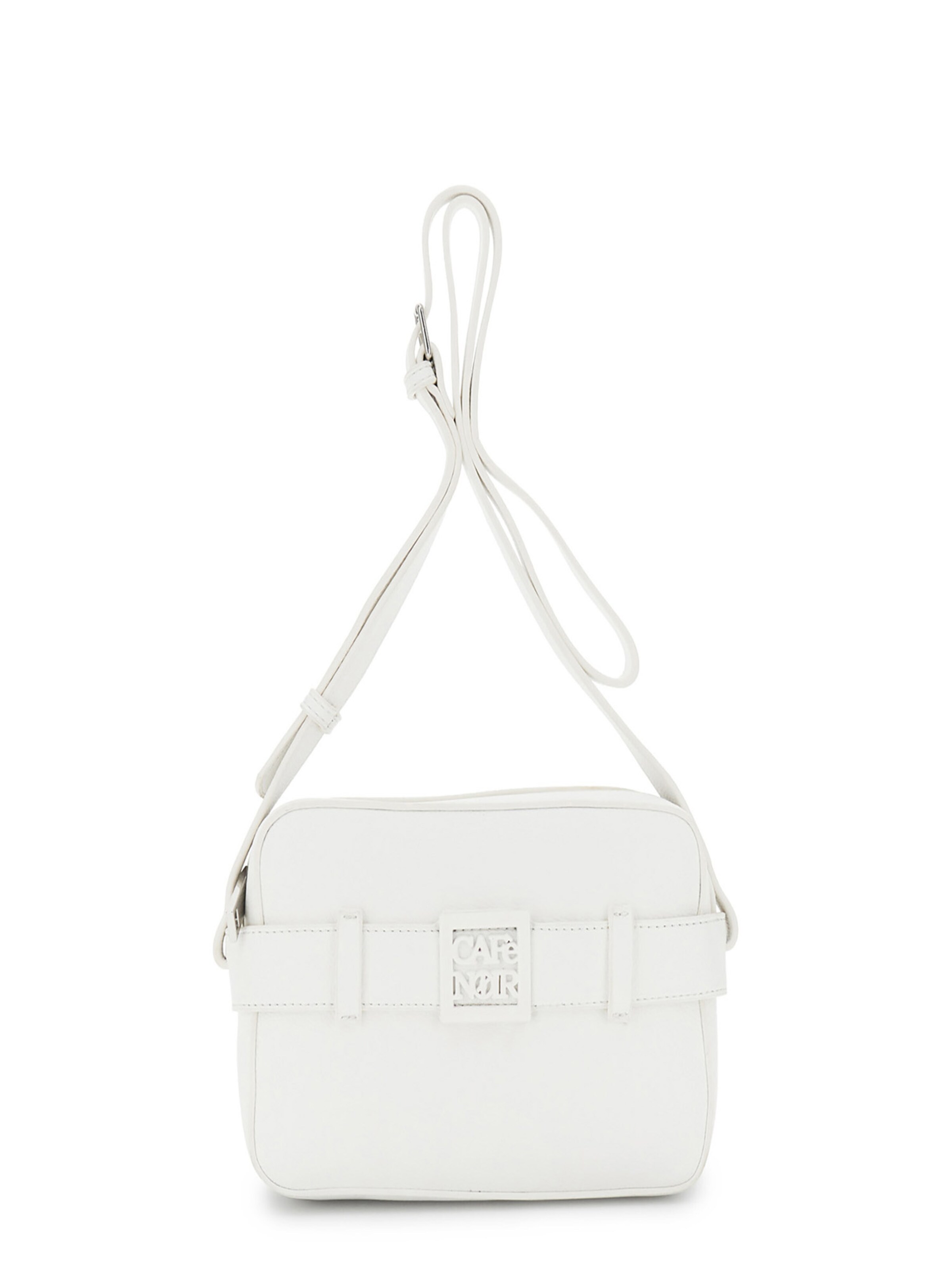 Sac pour appareil photo CAFè NOIR en blanc : devant