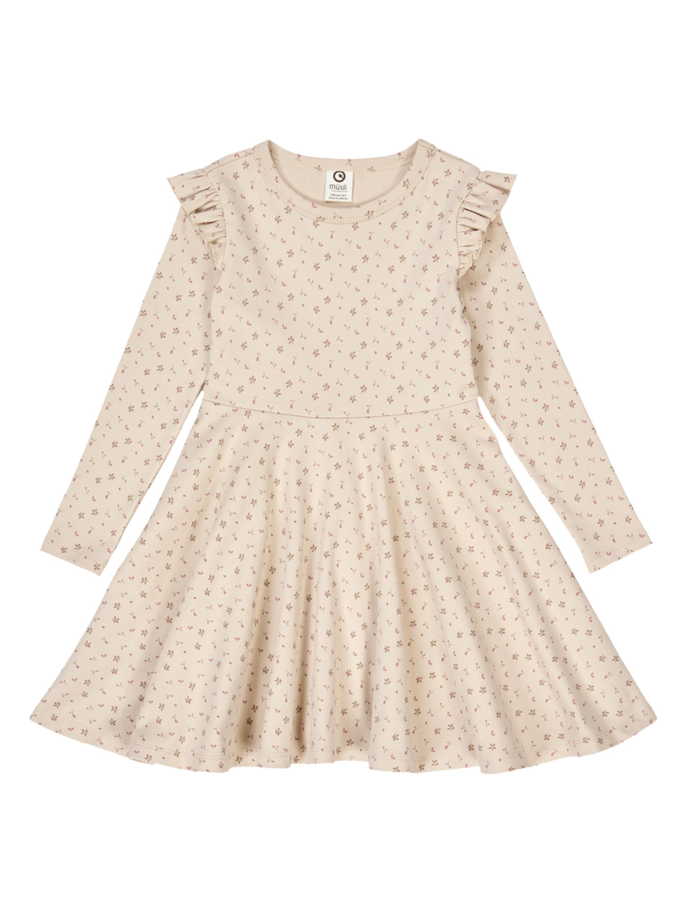 Müsli by GREEN COTTON Jurk in Beige: voorkant