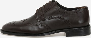 GARAMOND Lace-Up Shoes ' DEMMY ' in Brown: front