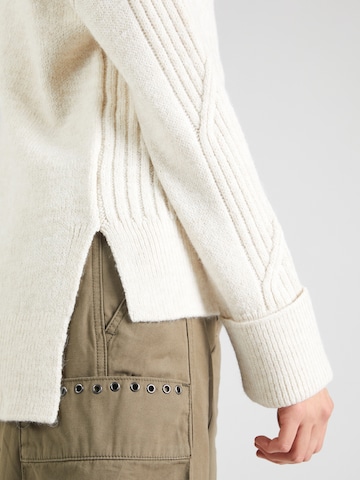 Pull-over 'LEISE' ONLY en blanc