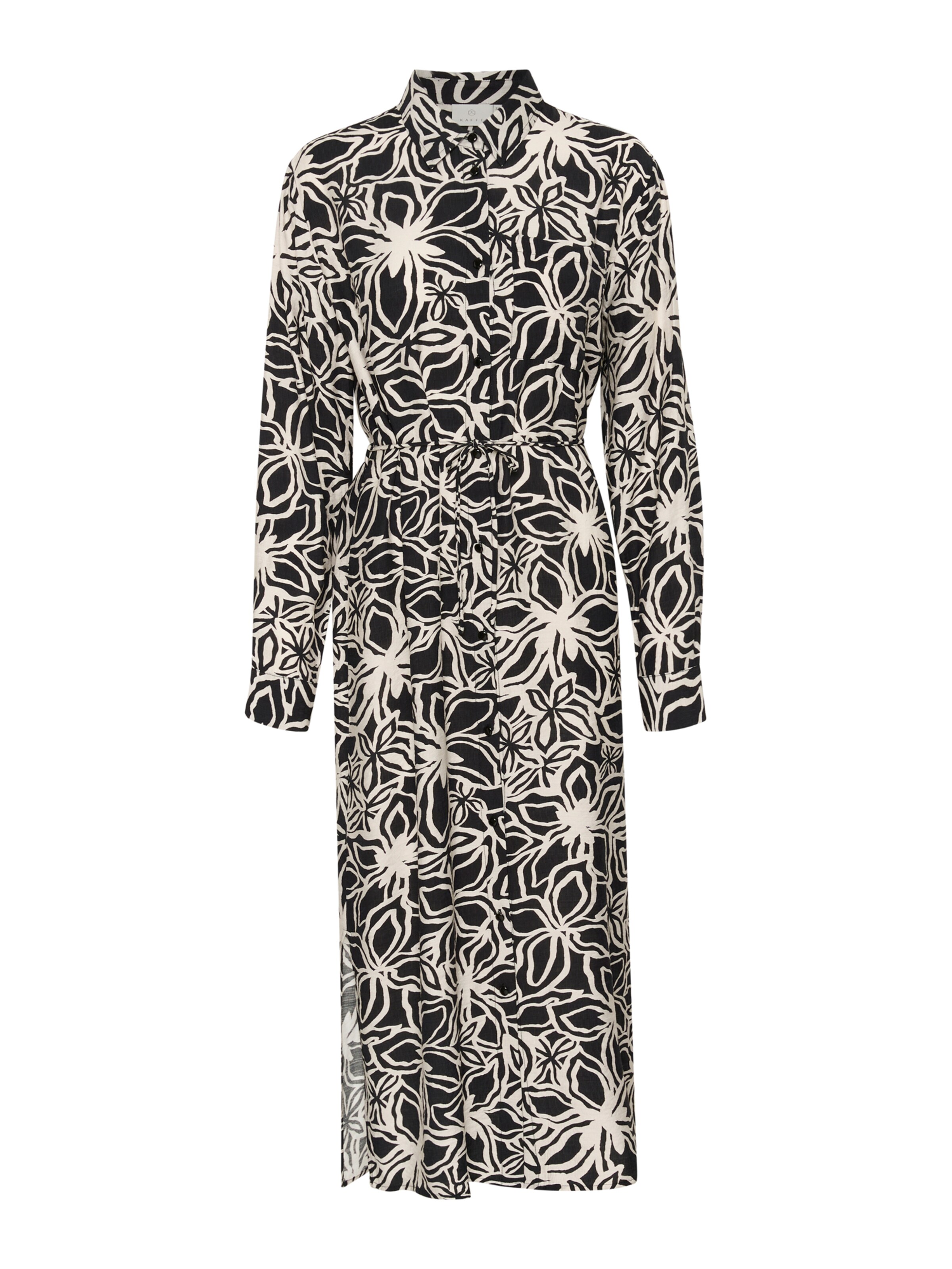 Kaffe Blousejurk 'KAHannah' in Zwart: voorkant