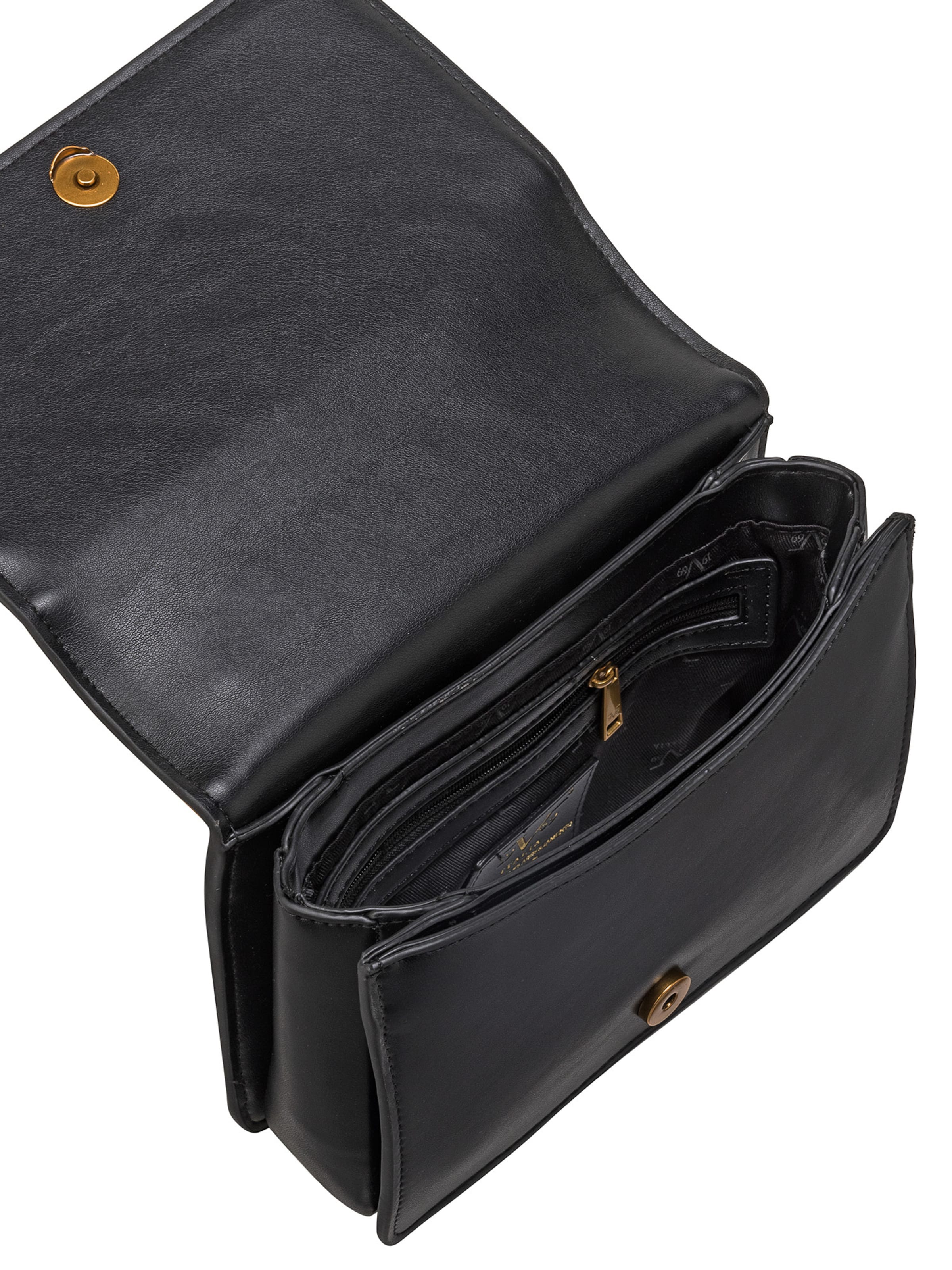 Geantă de umăr 'Gaby' de la 19V69 ITALIA pe negru