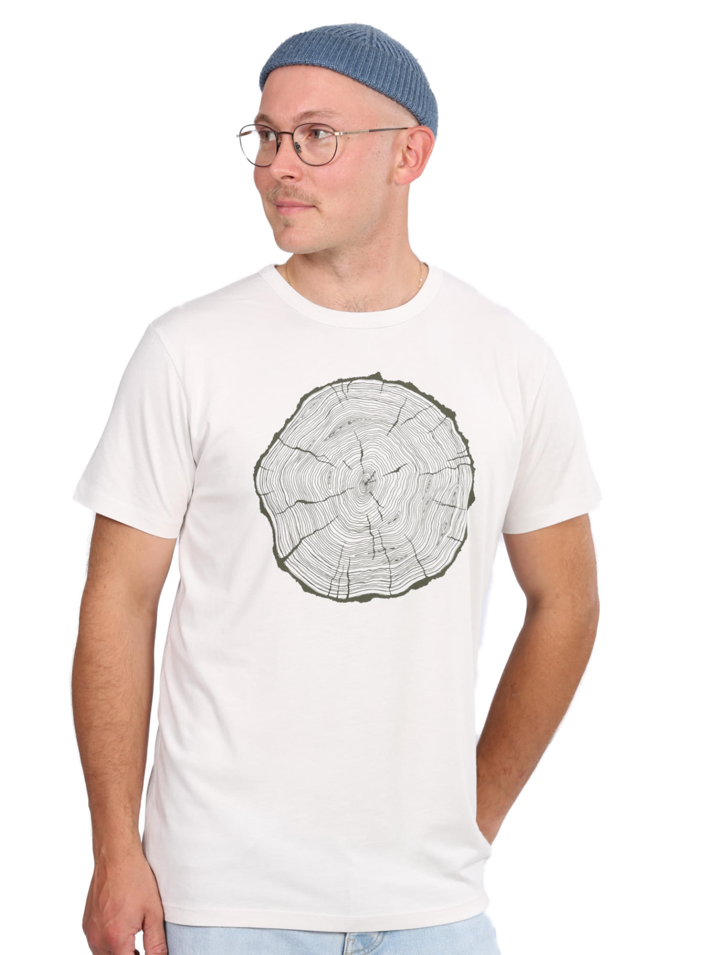 Life-Tree Shirt '"Biglsice" Warm White' in White