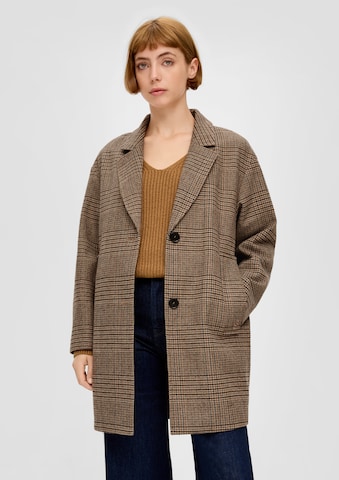 s.Oliver Between-Seasons Coat in Brown: front